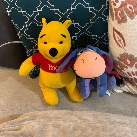 Vintage Winnie The Pooh And Eeyore Stuffed Animals - Picture 9 of 9
